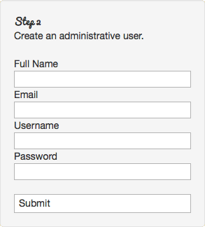 Create administrative user